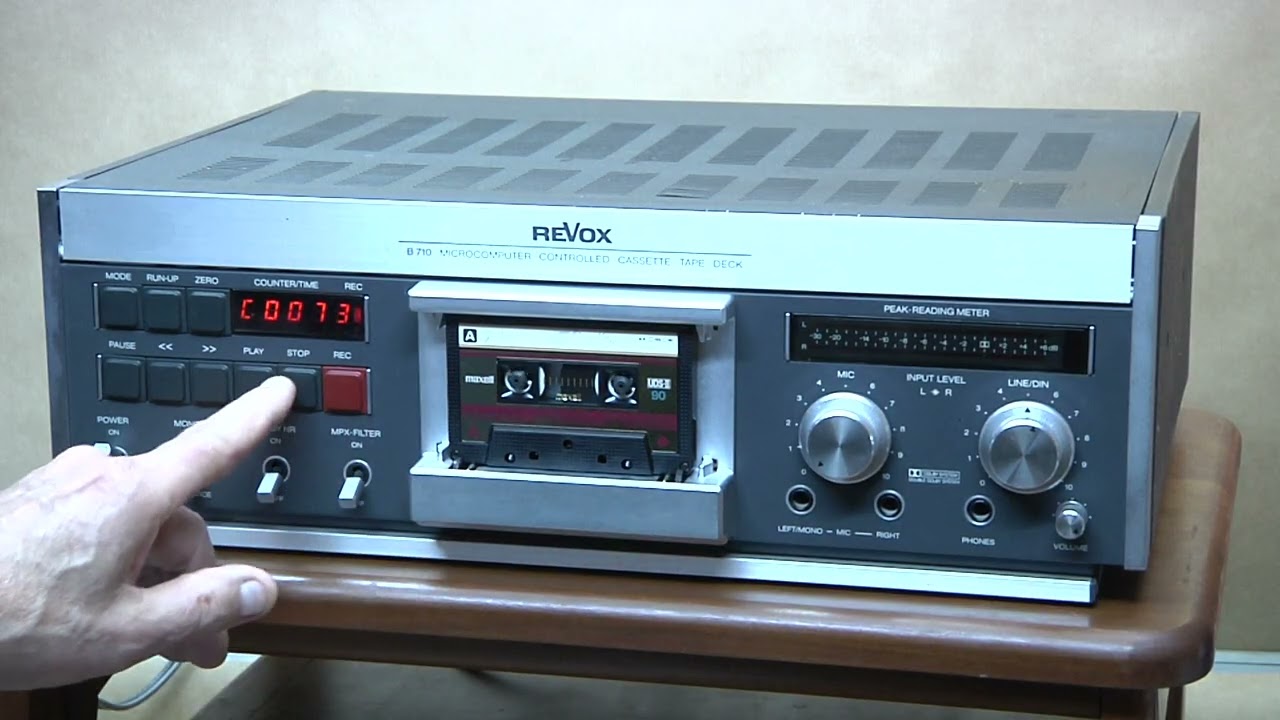 Revox B710 is considered the top-tier cassette deck, serviced and ready to go.