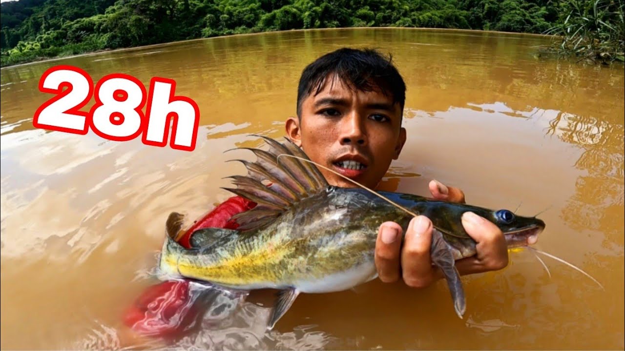 28h Cắm Câu Cá Lăng Mùa Nước Lũ | 1 Ngày Bội Thu Cho TEAM Sang Vlog