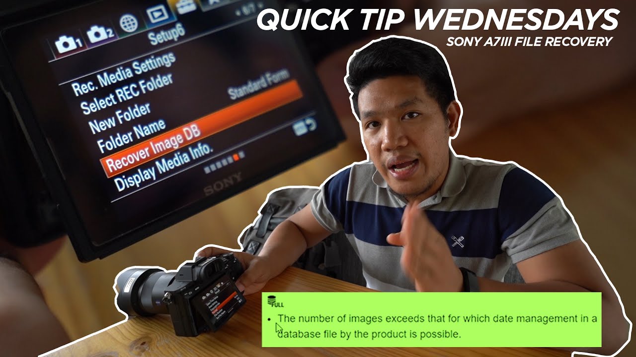 Sony A7III | Recover Image DB | Image Database Error | Orange Full Error Sign