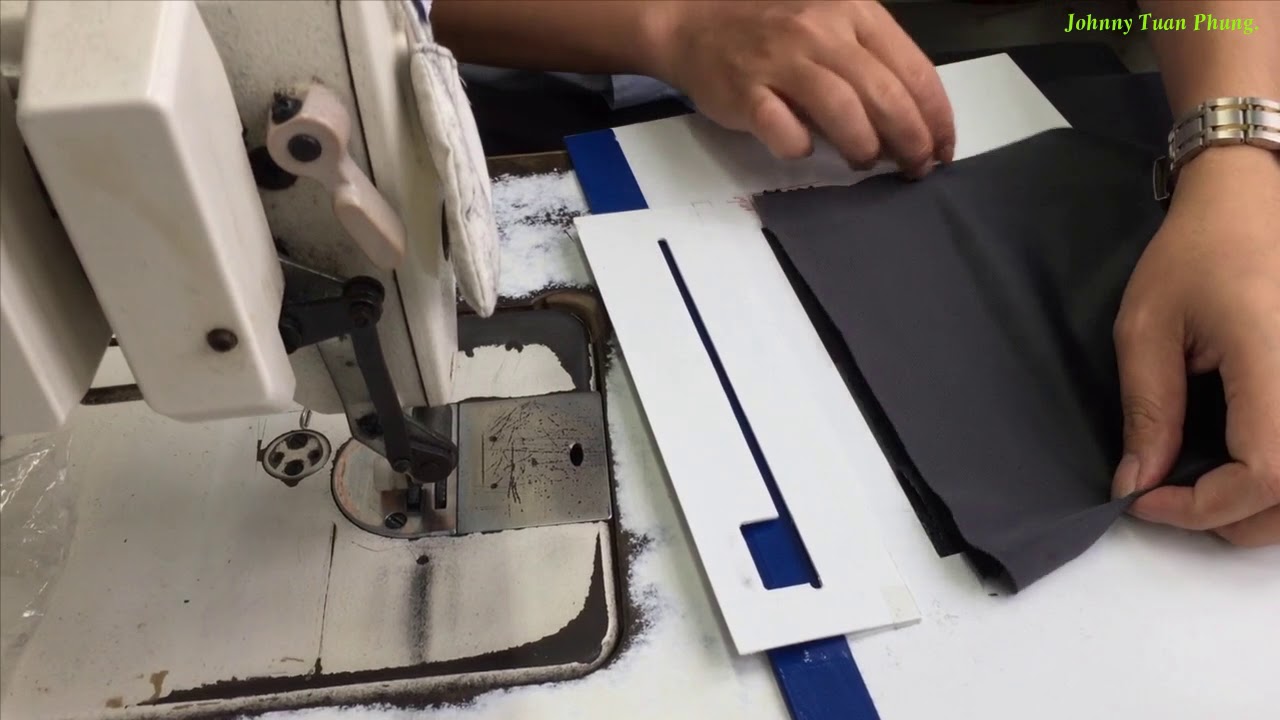 GT.81: Gá may khóa miệng túi có gara củ khóa.