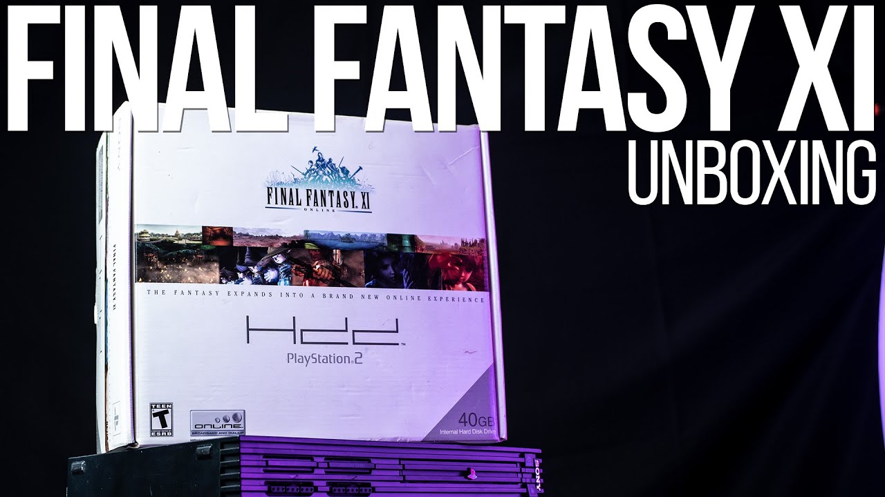 PlayStation 2 Hard Drive & Final Fantasy XI Combo Pack Unboxing - Every Day Retro Gaming
