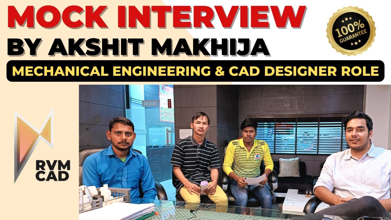 Mock Interview for CAD Design Job | Interview with Question & Answers | RVM CAD