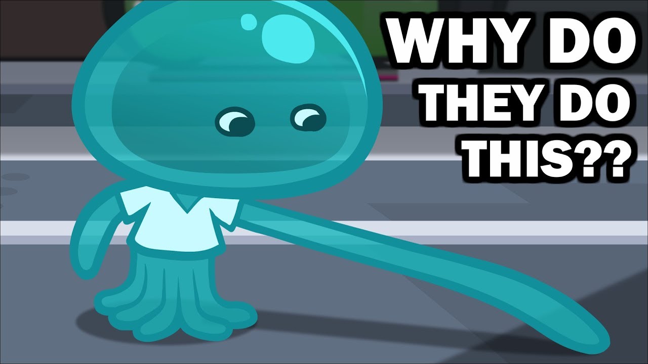 Splatoon - Why do the Jellyfish touch the floor? ANIMATED スプラトゥーン