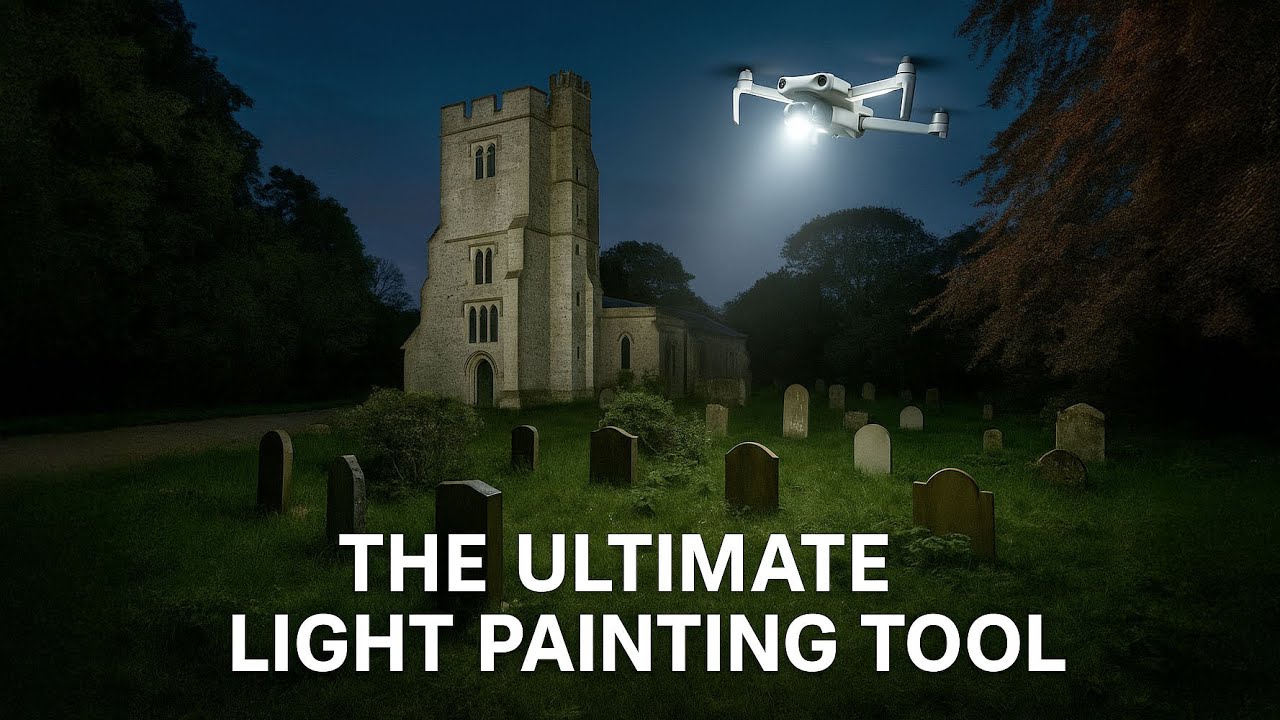 How I Used a Drone to Light Paint This Church — Full Night Shoot