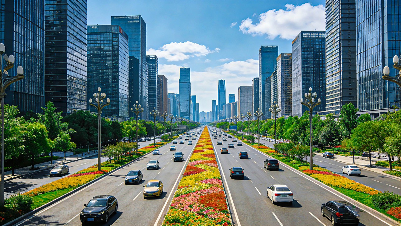 World's Longest City Axis! 4K Driving Across Chengdu Tianfu Avenue South to North