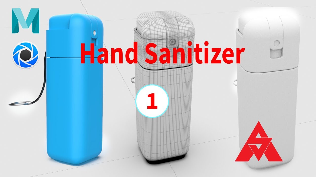 3D Product Modeling in Maya| 3D Modeling Tutorial| 3D Modeling and rendering| hand sanitizer