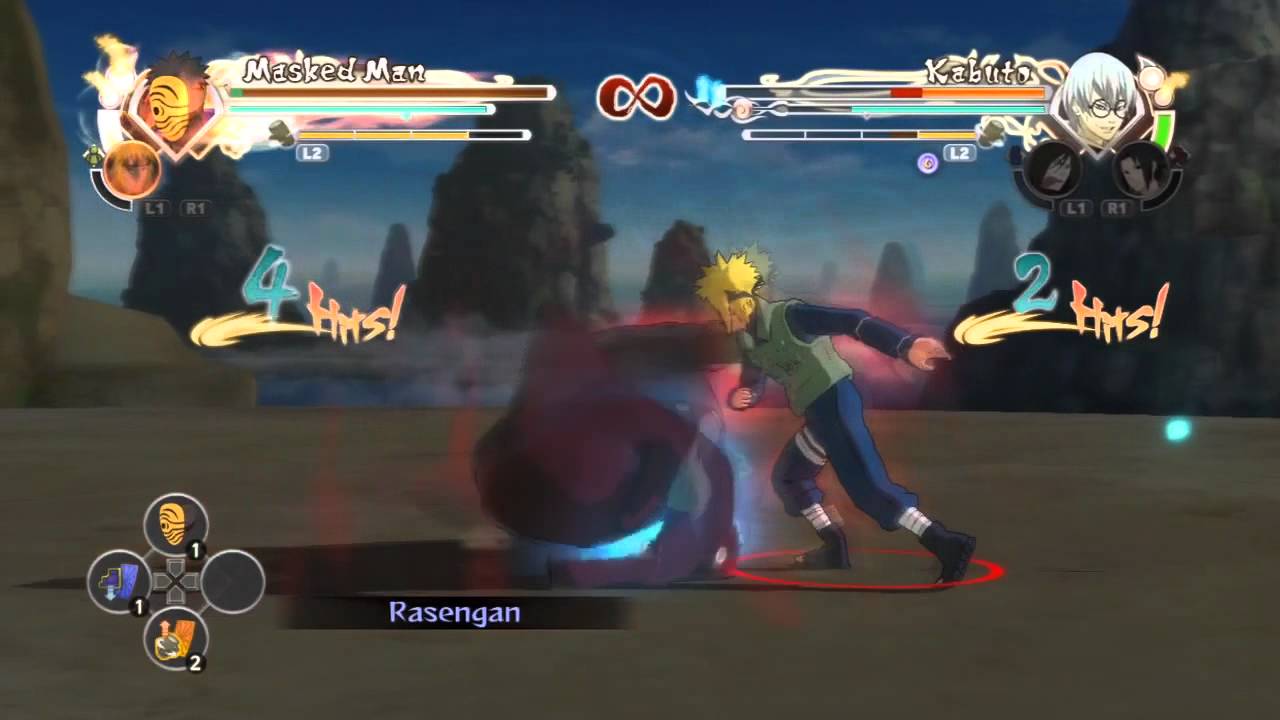 Masked Man Vs Kabuto (Snake) - Naruto Generations