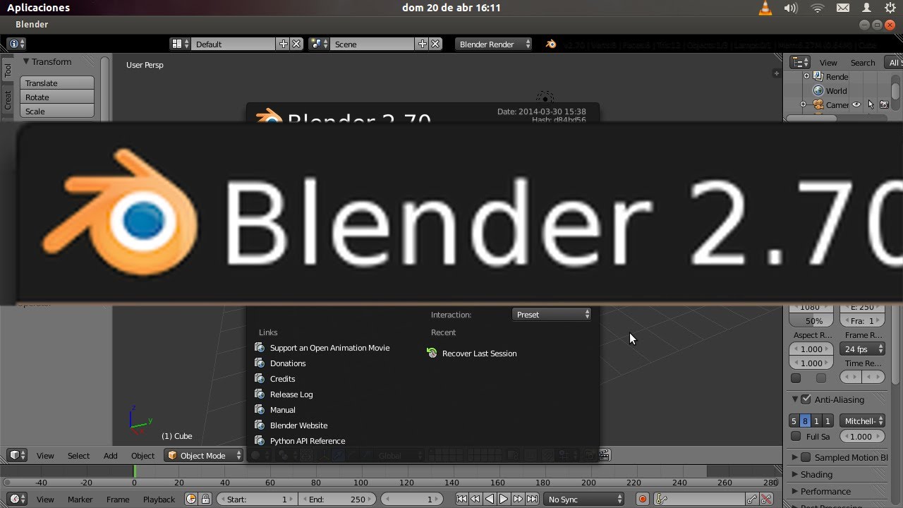 TutorialesK  - Actualizar Blender en ubuntu  - debian -  elementary  -  By Kuro