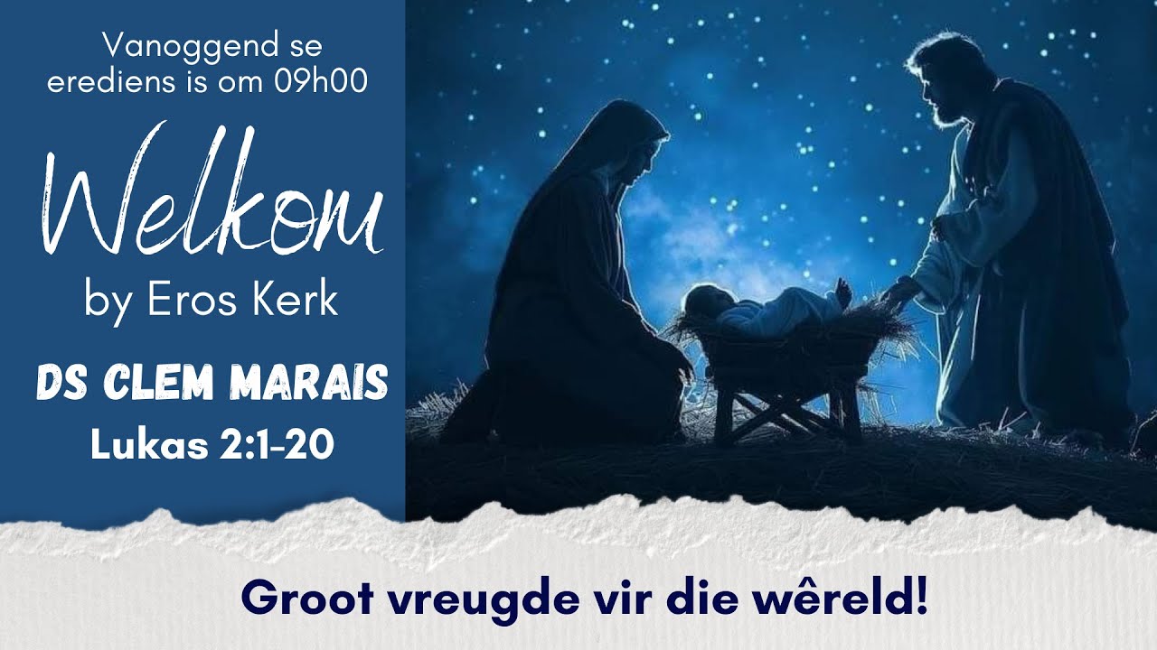 Sondag 25 Desember 2025 - Ds Clem Marais