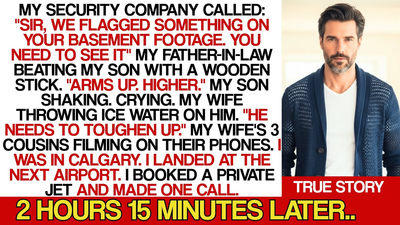 Father-In-Law Beat My Son With a Stick. Wife Threw Ice Water on Him. I Booked a Private Jet and...