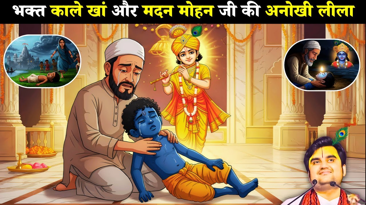 भक्त काले खां और मदन मोहन जी की अनोखी लीला😍 |  Indresh Ji Ki Katha  @BhaktiPath ​