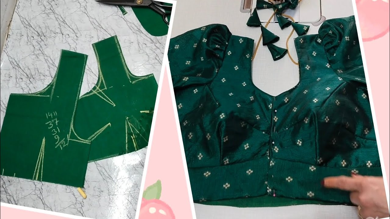 37 chest size blouse cutting and stitching#viralvideo