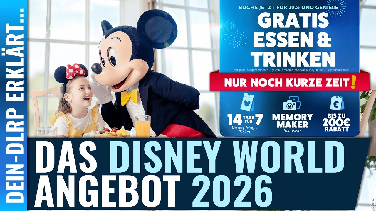 Free Dining Angebot für Walt Disney World 2026 ✨ So buchst Du das WDW Angebot ✨