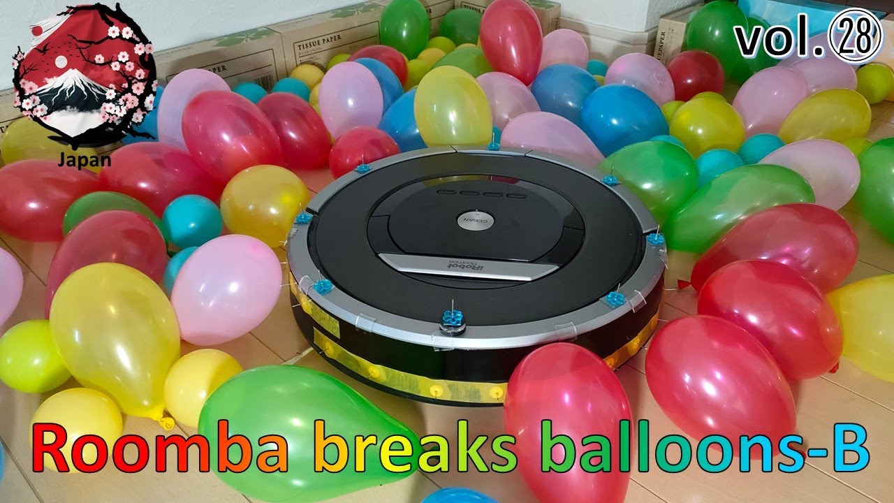 Roomba breaks balloons-B（vol.㉘）