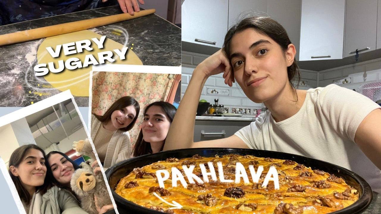 Making my Russian friends try Caucasian sweets