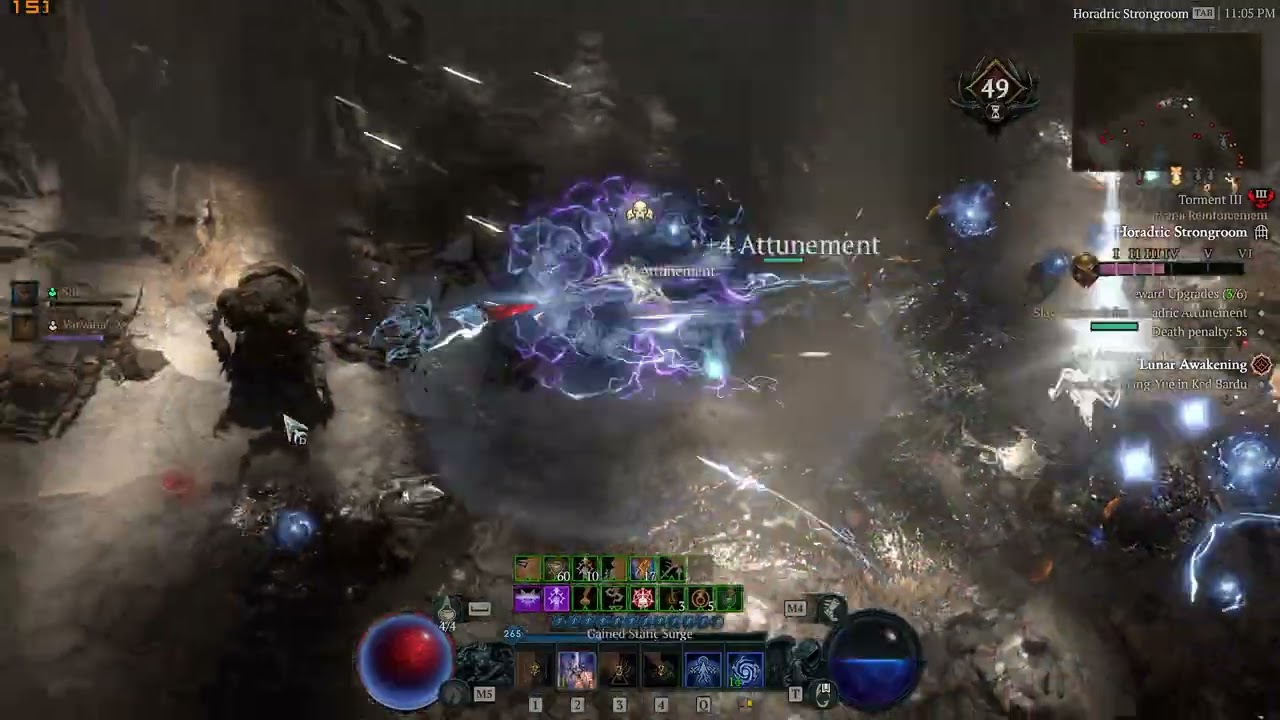 Diablo 4 Treasure Breach Dungeon with Crackling Wave Sorc