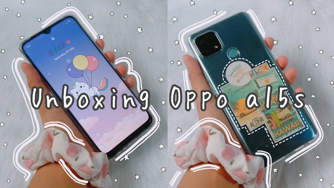 📦unboxing and decorating my new phone | oppo a15s ☄️ | budget phone📱 | aesthetic 🌼