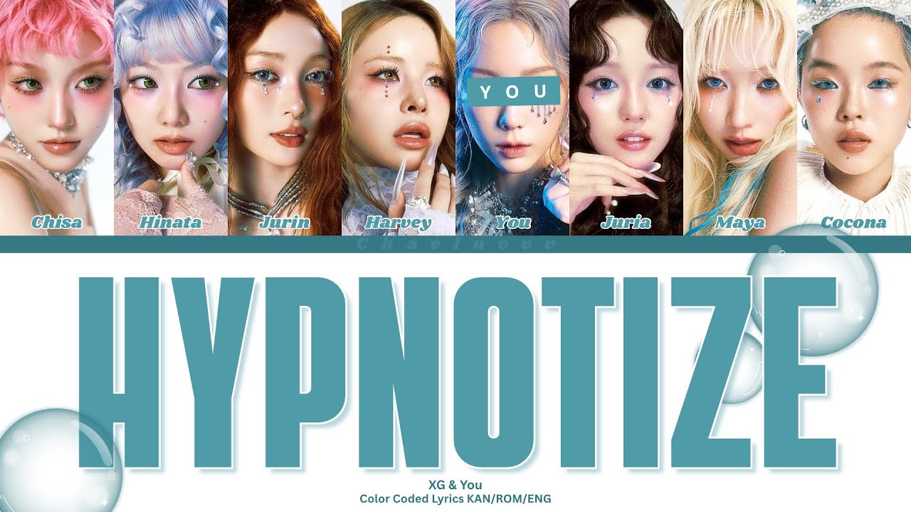 XG - HYPNOTIZE // You as a Member // KARAOKE // (8 Members Ver.) Color Coded Lyrics