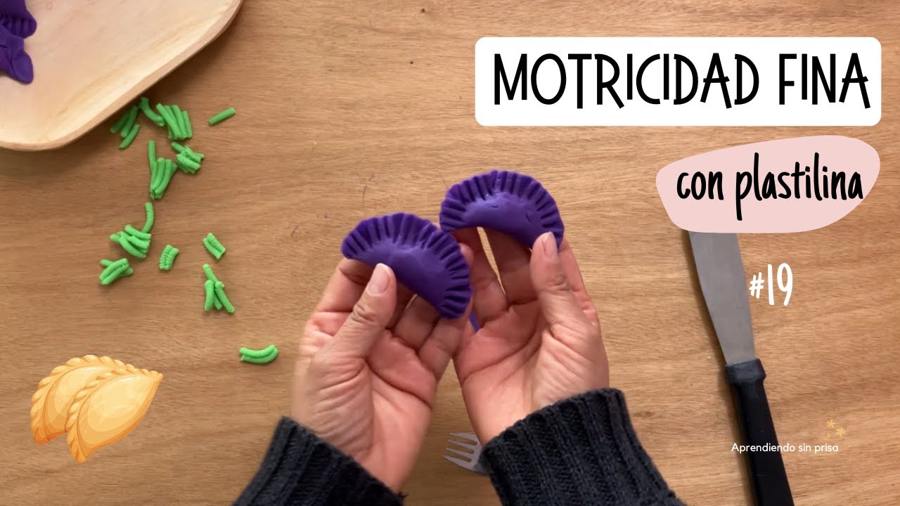 Empanadas de plastilina. Desarrollo de motricidad fina con plastilina # 19