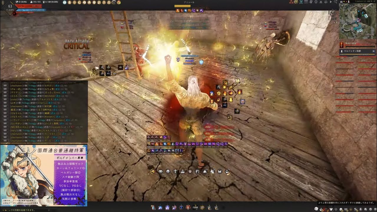 #41 BDO Awakening Sage Siege War Calpheon 148kill PvP/黒い砂漠 覚醒セージ カルフェオン占領戦 【突撃勇士】4K