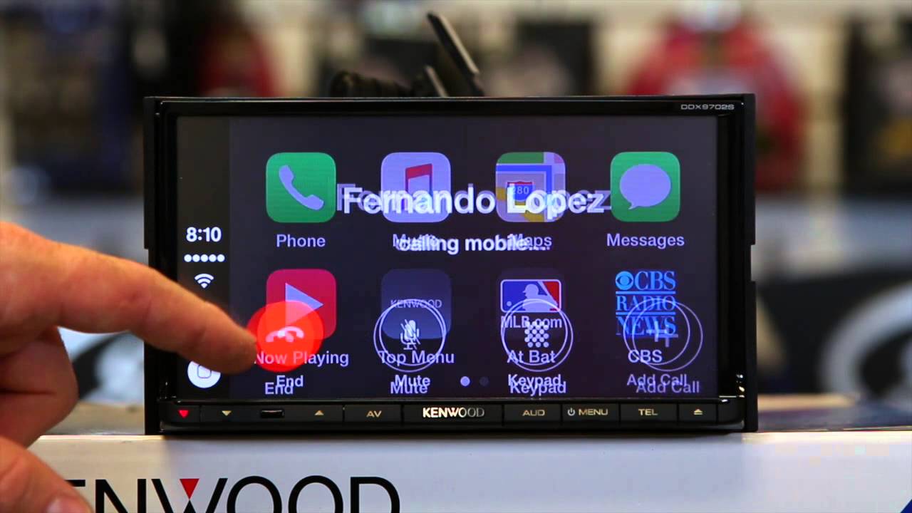 How to use Apple Car Play on Kenwood's new DDX9702S smart phone multi media radio