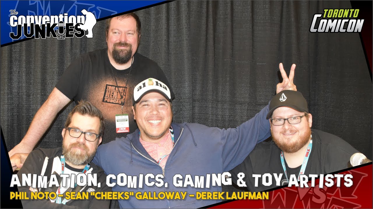 Animation & Comic Pros Phil Noto, Sean Cheeks Galloway & Derek Laufman at Toronto ComiCon 2019