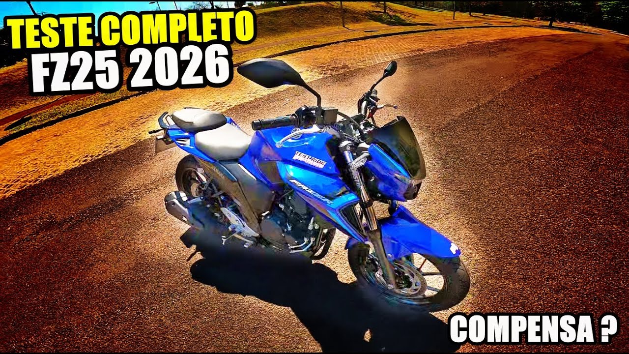 Pilotando YAMAHA FZ25 2026: O Melhor Test Ride!