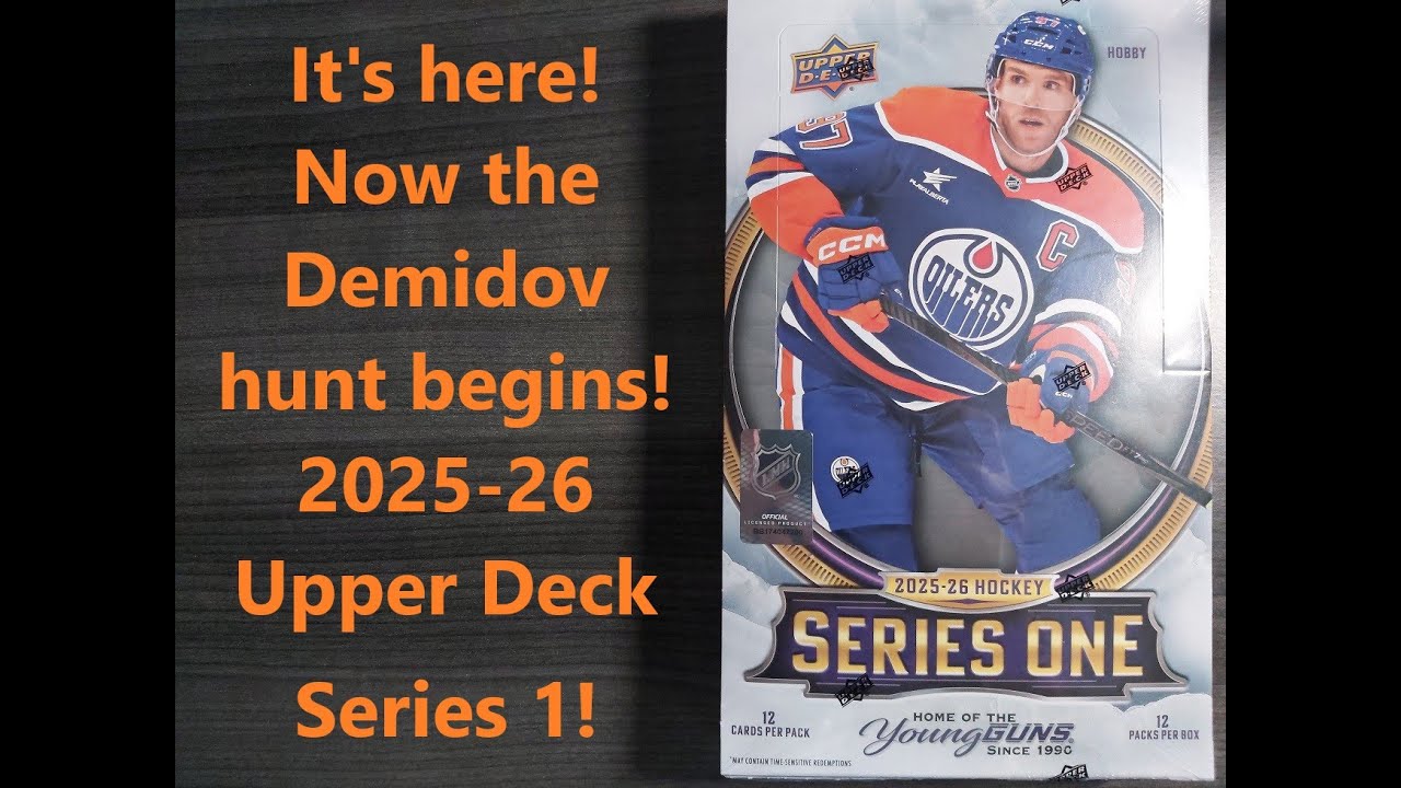 New release : 2025-26 Upper Deck Series 1 hobby box : Demidov hunt begins!