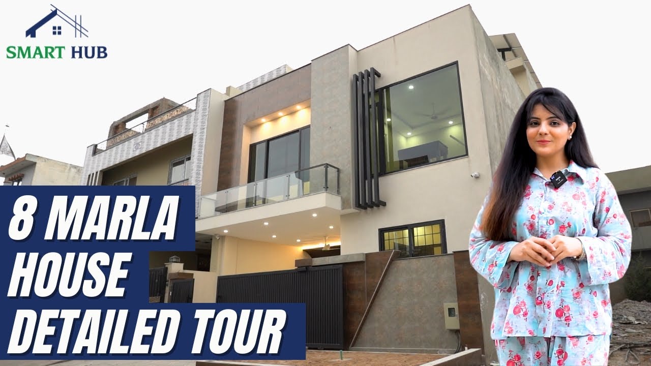 Smart 14 | 8 Marla modern House complete & Detailed tour | River Garden Islamabad | Smart Hub