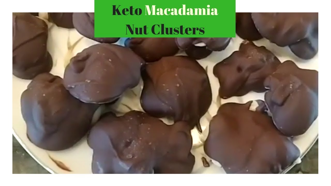 Easy Keto Recipes - Keto Macadamia Nut Clusters - Keto Desserts - Only 2.5 Net Carbs