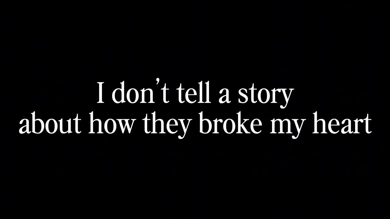 When people ask what happened. 