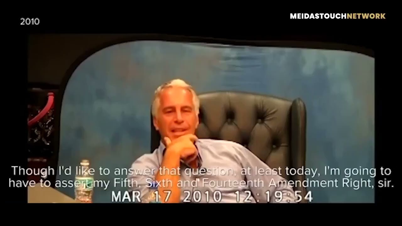 Jeffrey Epstein pled his Fifth, Sixth, and 14th Amendment rights; Donald says he's a mafioso.
