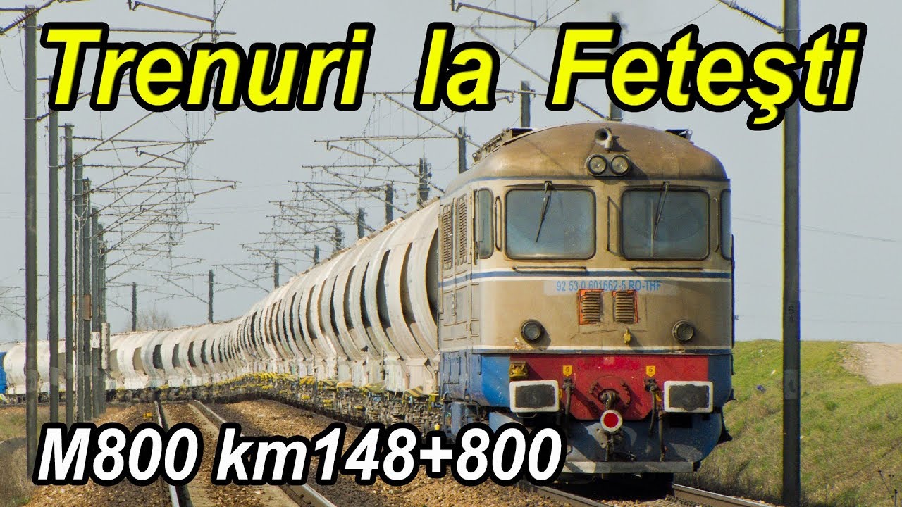 20 de trenuri la Fetesti-Spring Trainspotting-Bahnverkehr am Korridor IV
