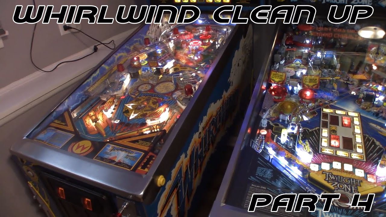 Whirlwind Pinball Clean Up Part 4: The End. New Ramp, Ramp Flap, Rubbers, and Star Posts