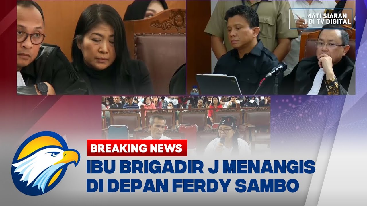 Ibu Brigadir J Menangis di Depan Ferdy Sambo
