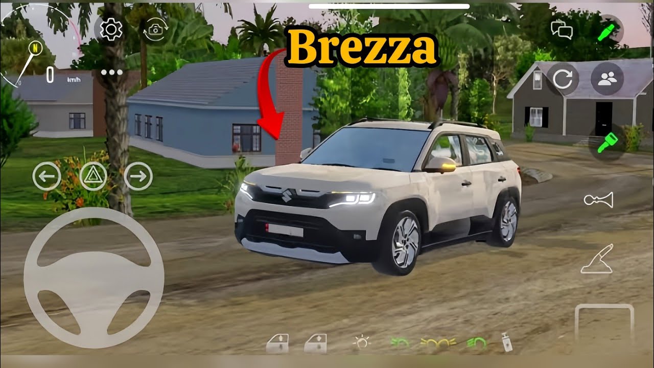 Custom Cars: online 🔥How to drive brezza car in custom cars game 🎯|gameplay| Best RK Gaming | 