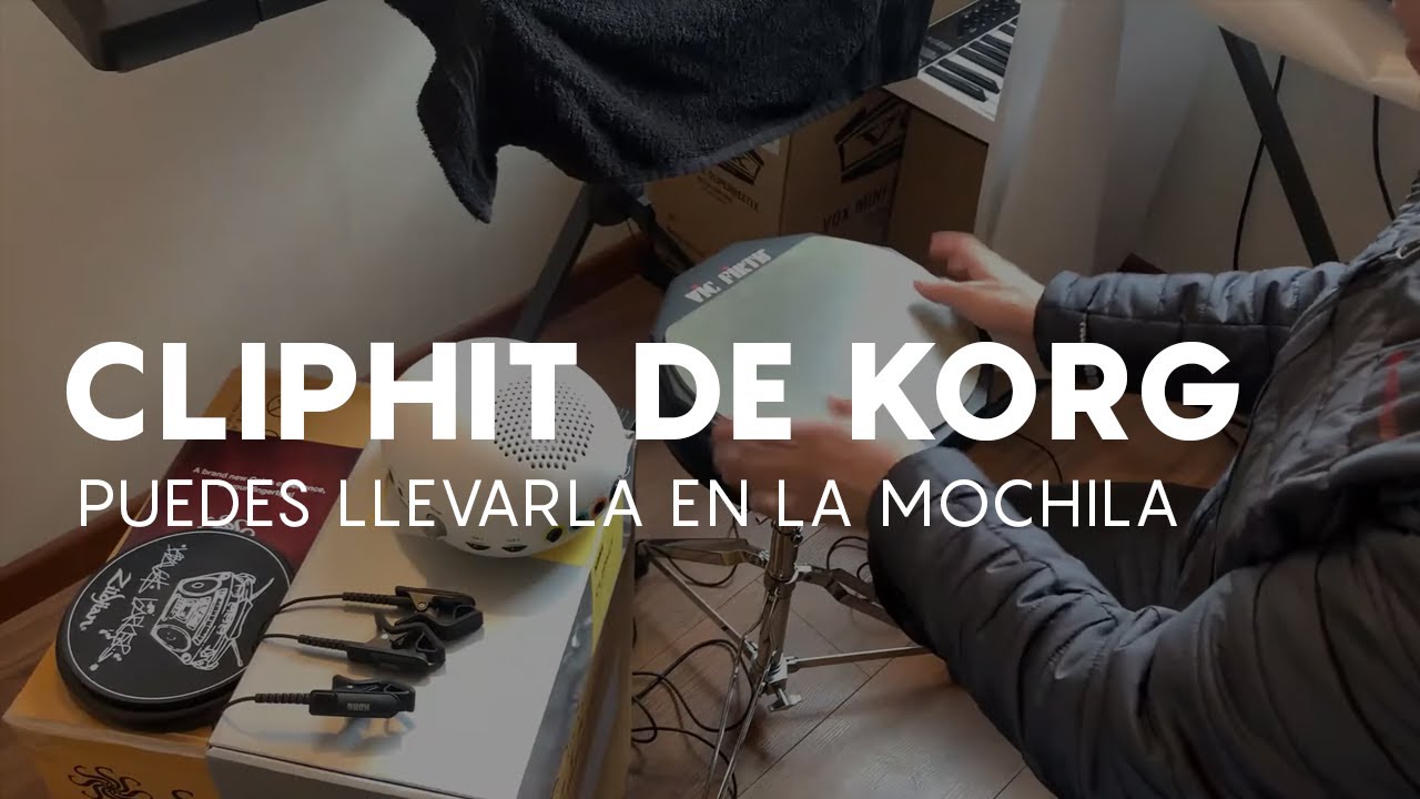 CLIPHIT de Korg, una batería electrónica que puedes llevar en la mochila