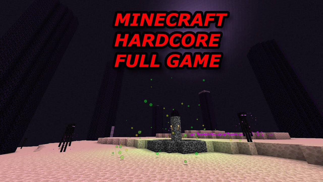Minecraft HARDCORE - FULL GAME Walkthrough (No Commentary) [2K 60FPS]
