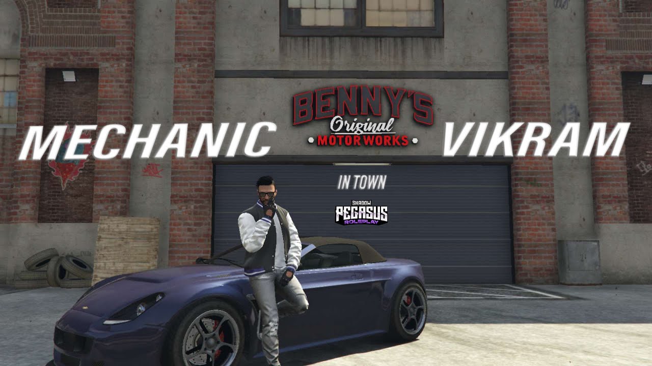 Mechanic Vikram Patil In Town | Shadow Pegasus Roleplay💜 | #sprp #gta5rp #vikrampatil #bandhilki