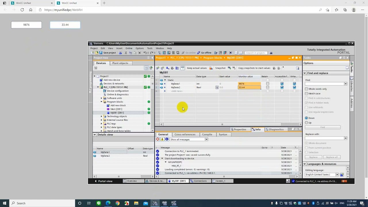WinCC Unified PC : 03-Connecting to PLC