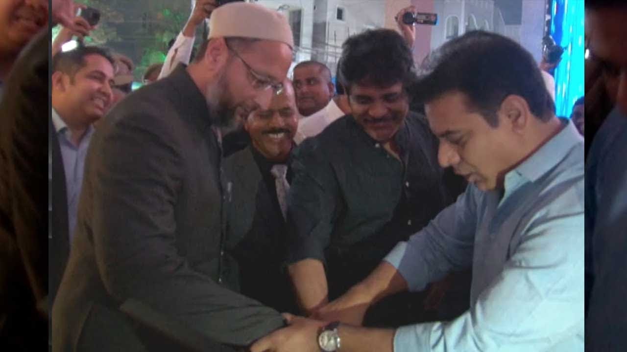 Nagarjuna, KTR, Asaduddin Owaisi & other celebs at Taher Sound 40 years celebrations