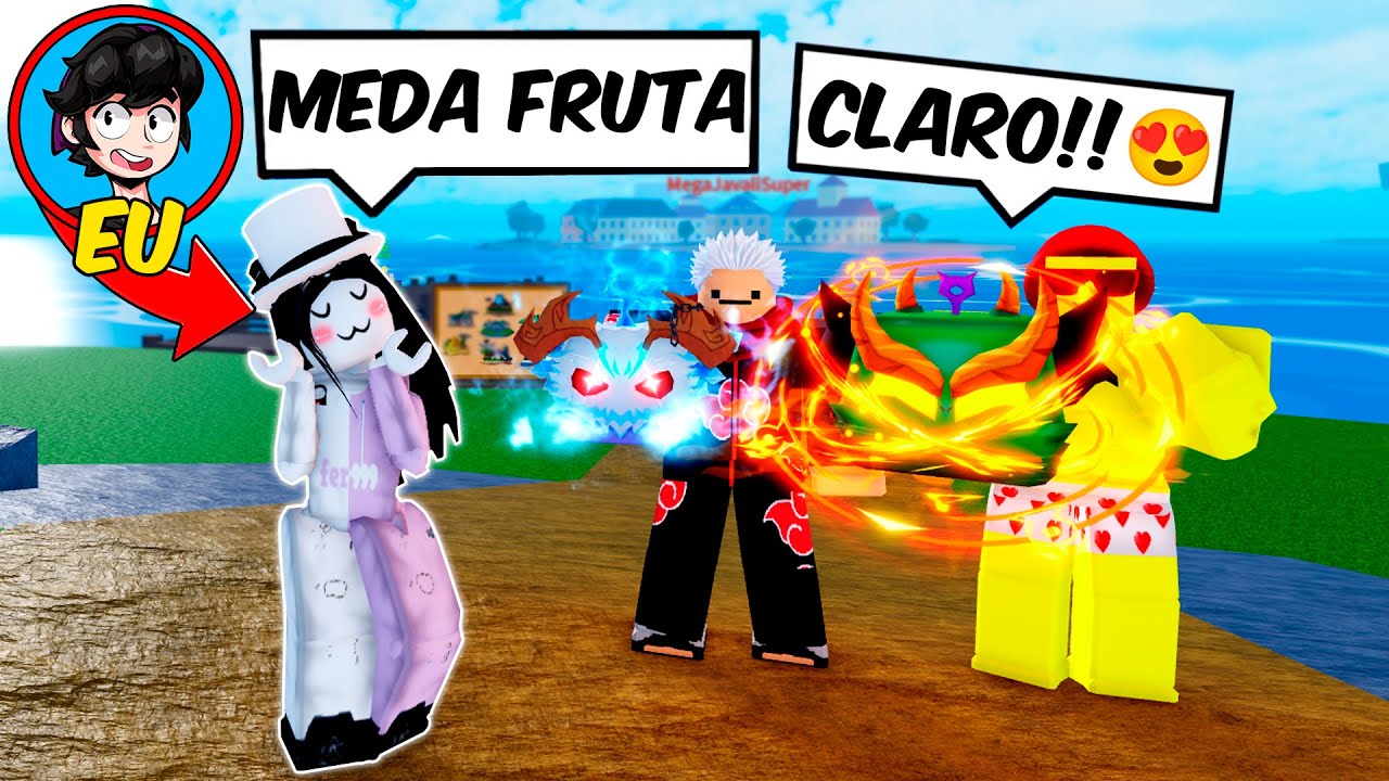 Pedindo frutas como MENINA no Roblox