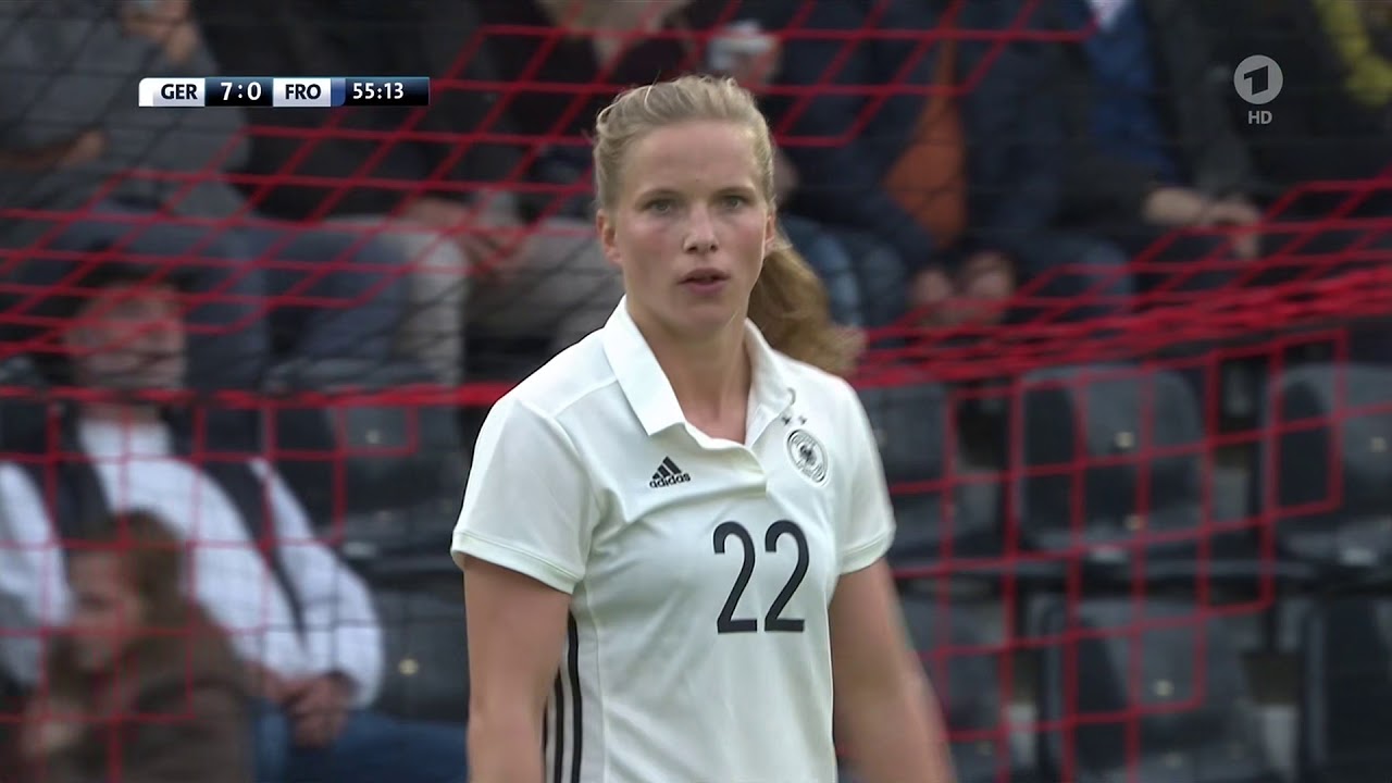 Frauenfussball WM 2019 Quali Deutschland Färöer 2  Halbzeit