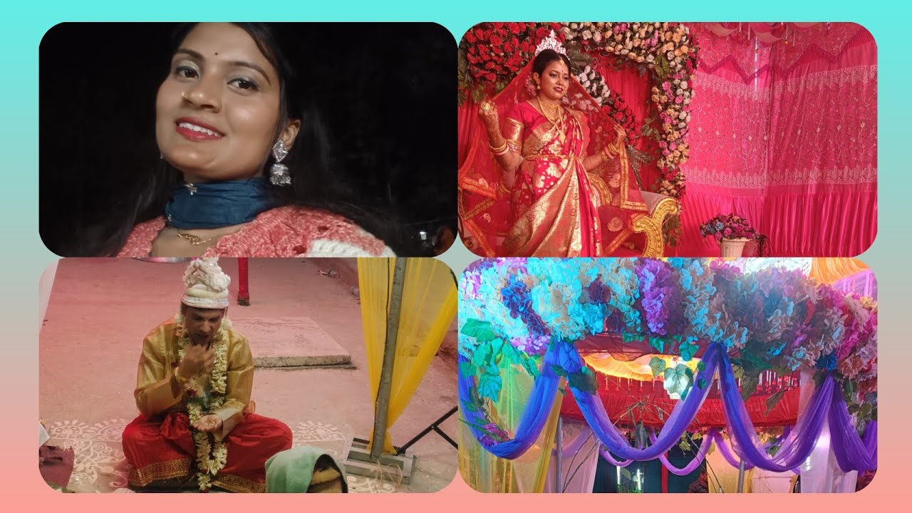 এবছরের প্রথম বিয়ের বাড়ি। মামার বাড়িতে দিদির বিয়ে। 🌹🤘🤘