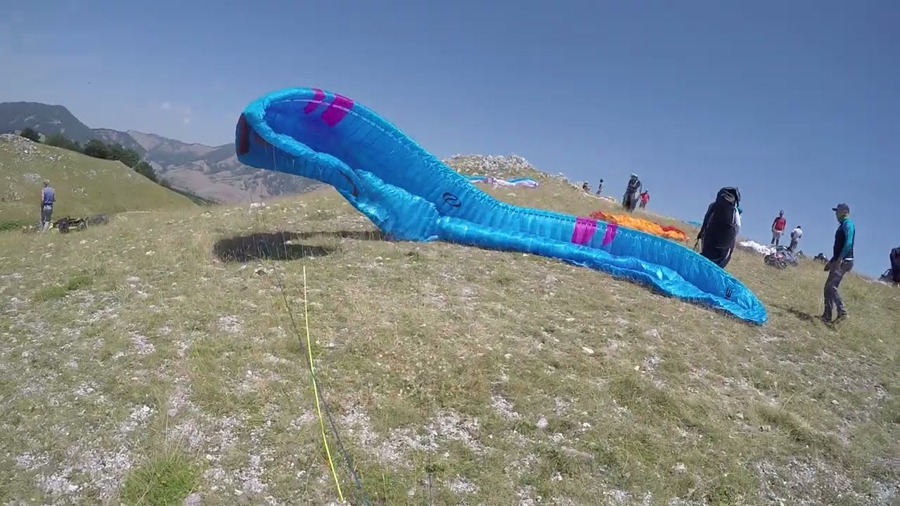 Takeoff and Start - Italian Paragliding Championships Task 5 - Ozone Photon