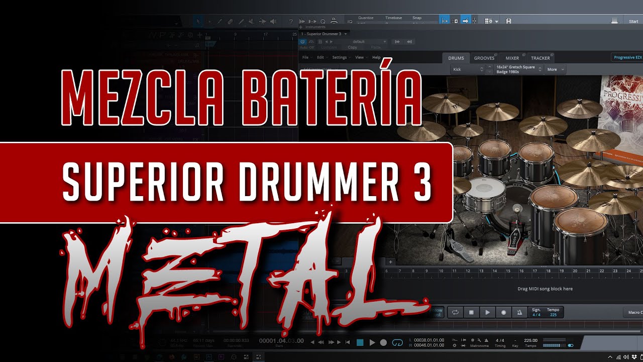 Mezcla de Batería METAL usando Superior Drummer 3 🤘🏻🥁