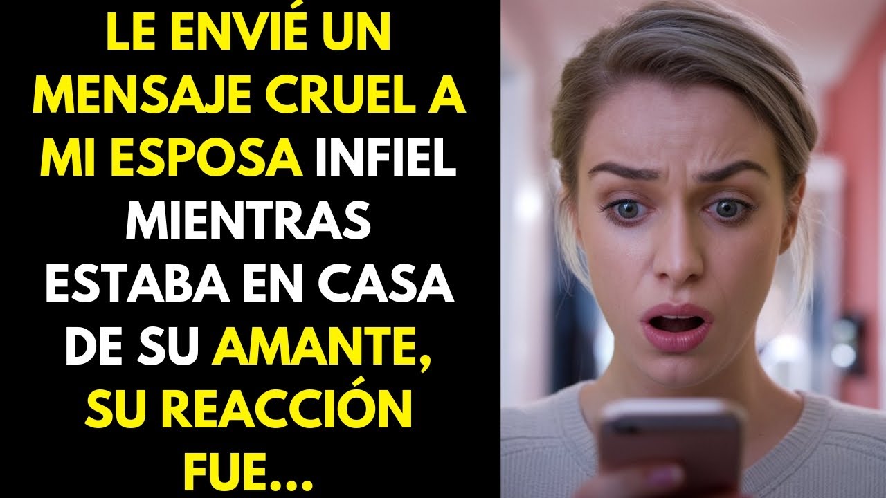 Le envié un mensaje cruel a mi esposa infiel cuando estaba en casa de su amante...