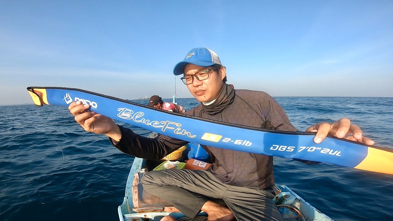 UNBOXING ROD UL TERBARU DAIDO BLUE FIN, LANGSUNG KITA TES MANCING DI LAUT !!!
