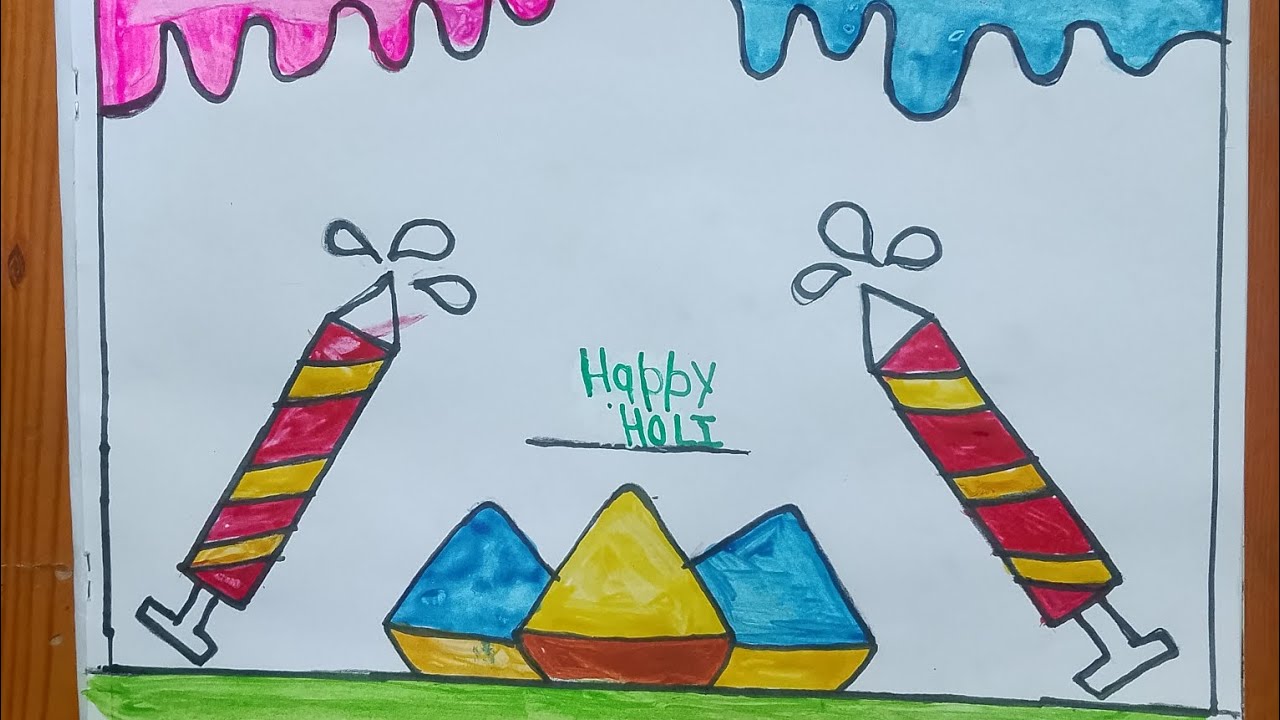 “Happy Holi 2026 Special Drawing 🎨🔥”