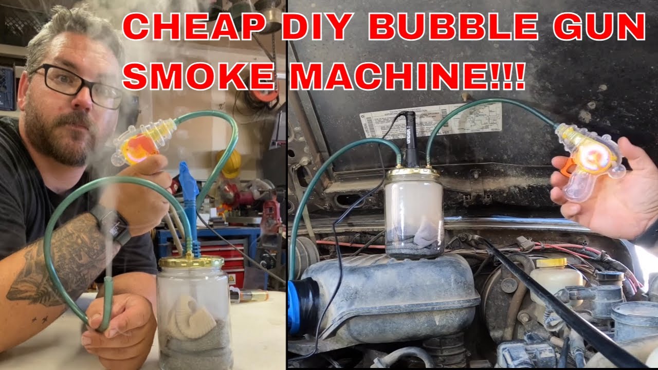 Cheap Easy DIY Vacuum Leak Smoke Tester  Machine Using A Bubble Gun